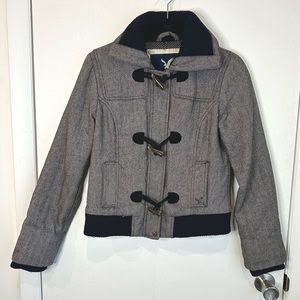 American Eagle Wool Insulated Toggle Bomber Jacket